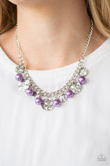 Seaside Sophistication - Purple Necklace With Matching Earrings - A Diva Mentality 