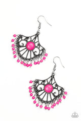 Stone Lagoon - Pink Earrings - A Diva Mentality 