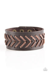 Take Me Out To The Ball Game Men's Paparazzi Leather Bracelet