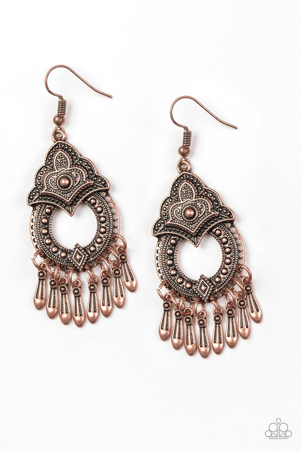 New Delhi Native - Copper Earrings - A Diva Mentality 