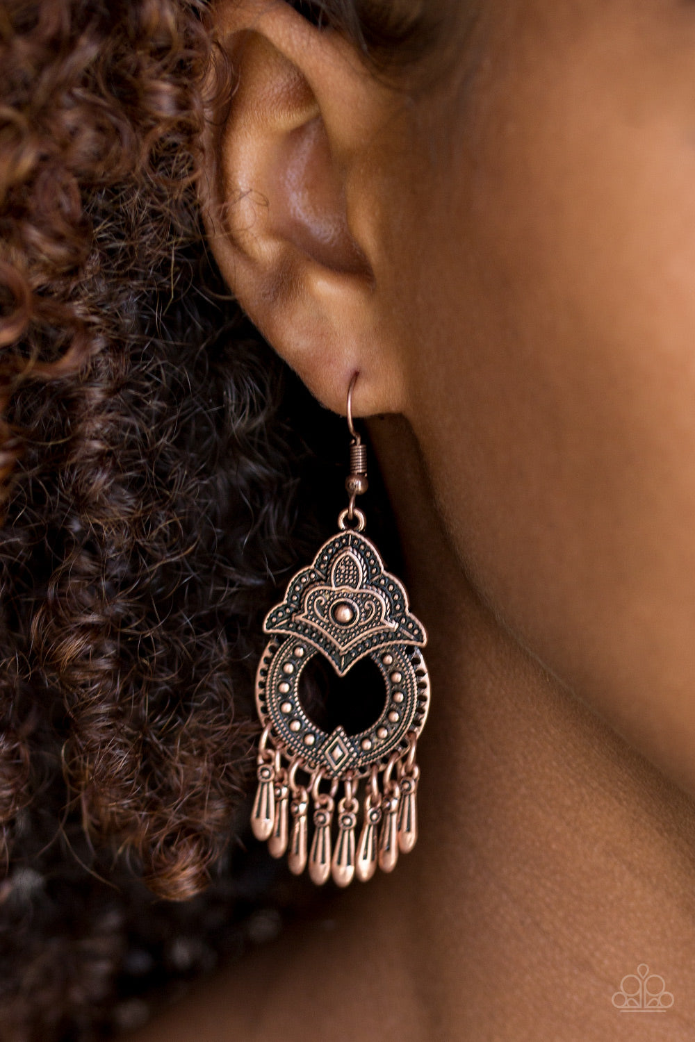 New Delhi Native - Copper Earrings - A Diva Mentality 