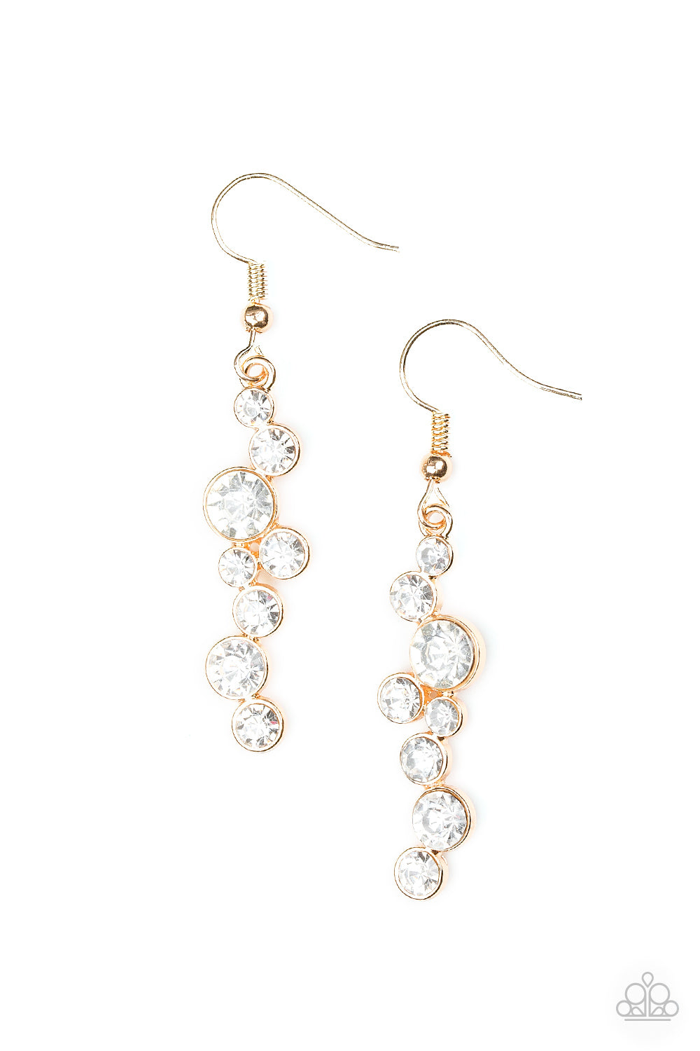 Milky Way Magnificence - Gold Earrings - A Diva Mentality 