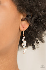 Milky Way Magnificence - Gold Earrings - A Diva Mentality 