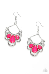Caribbean Royalty - Pink Earrings - A Diva Mentality 