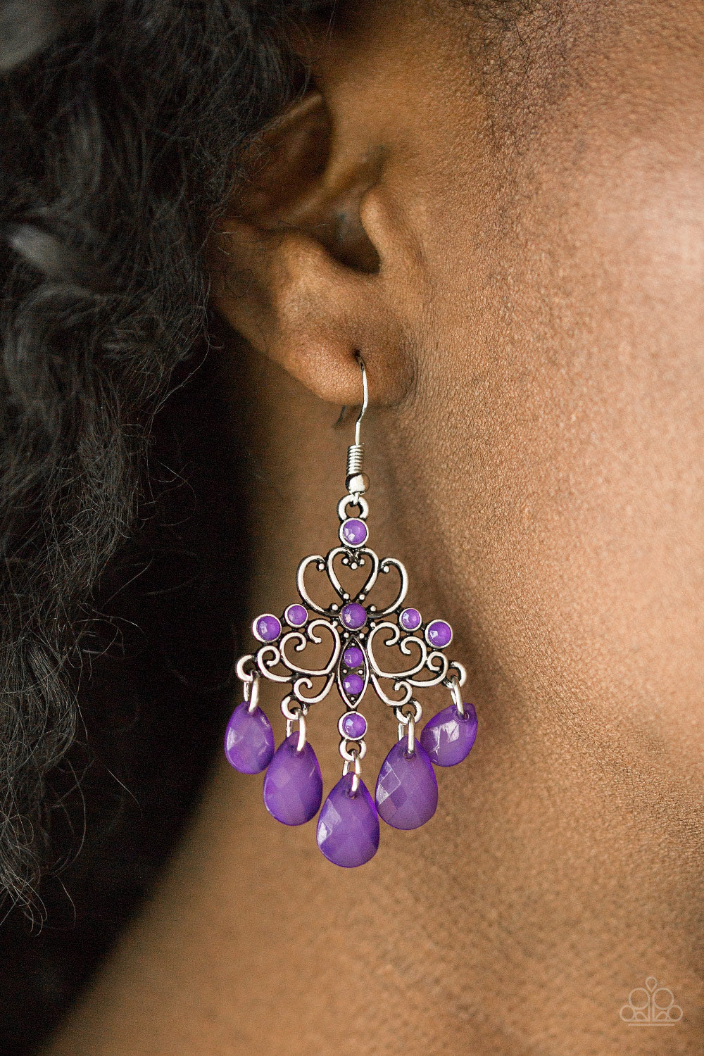 Dip It GLOW - Purple Earrings - A Diva Mentality 