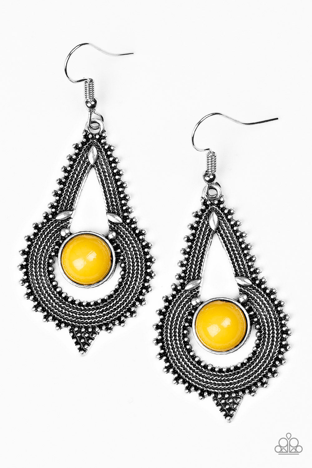 Zoomin Zumba - Yellow Earrings - A Diva Mentality 