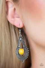 Zoomin Zumba - Yellow Earrings - A Diva Mentality 