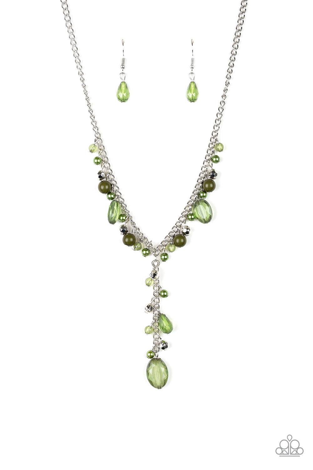 Crystal Couture Green Paparazzi Necklace