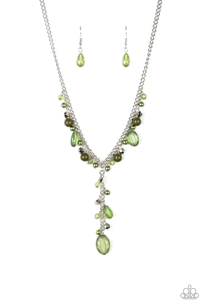 Crystal Couture Green Paparazzi Necklace
