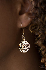 Rosy Rosette Gold Fashion Jewelry Set - A Diva Mentality 