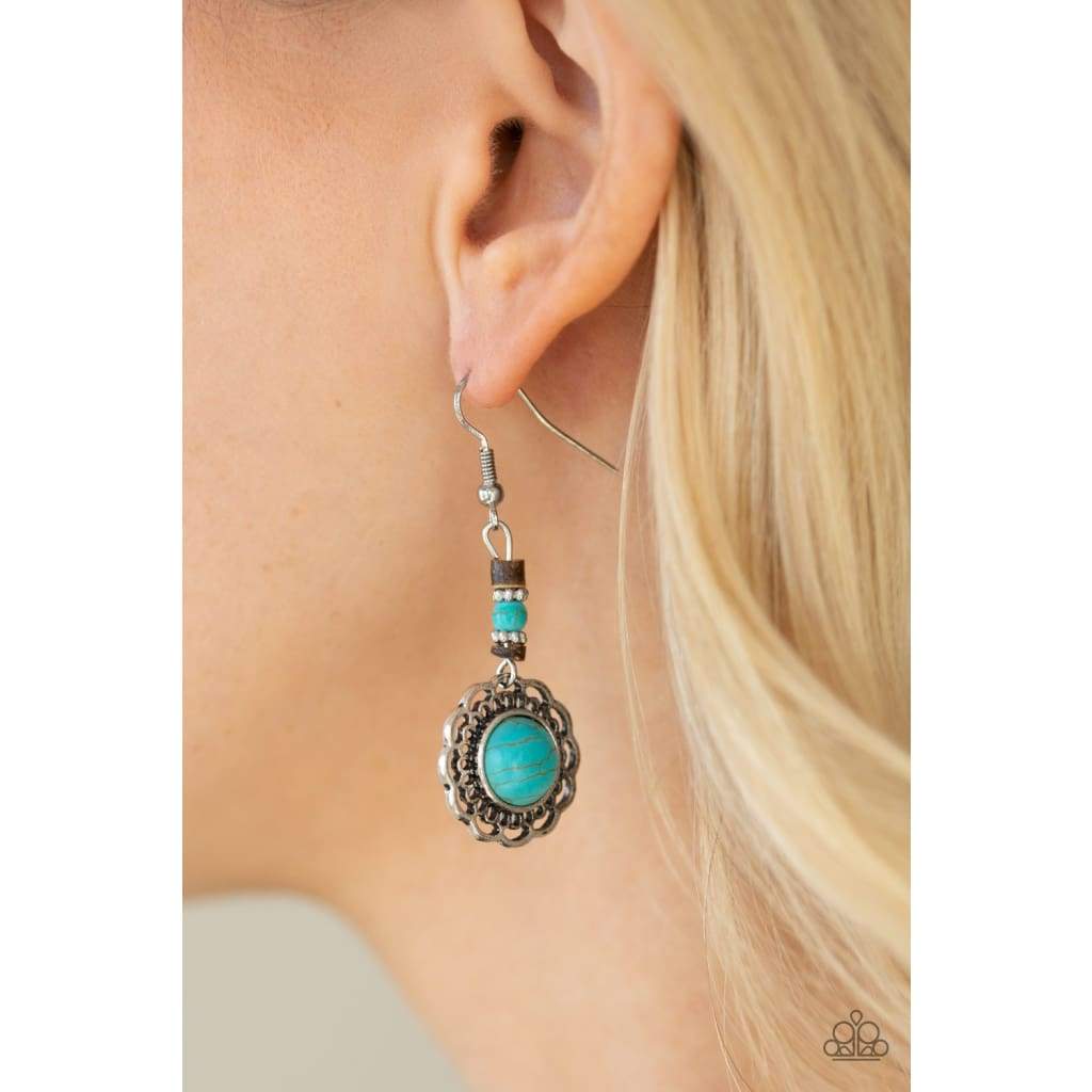 Desert Bliss Blue Earrings - A Diva Mentality 