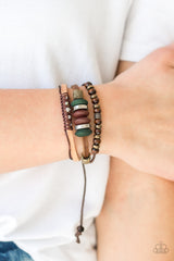 Country Campout Men Leather Paparazzi Bracelet
