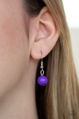 Sundae Shoppe - Purple Necklace With Matching Earrings - A Diva Mentality 