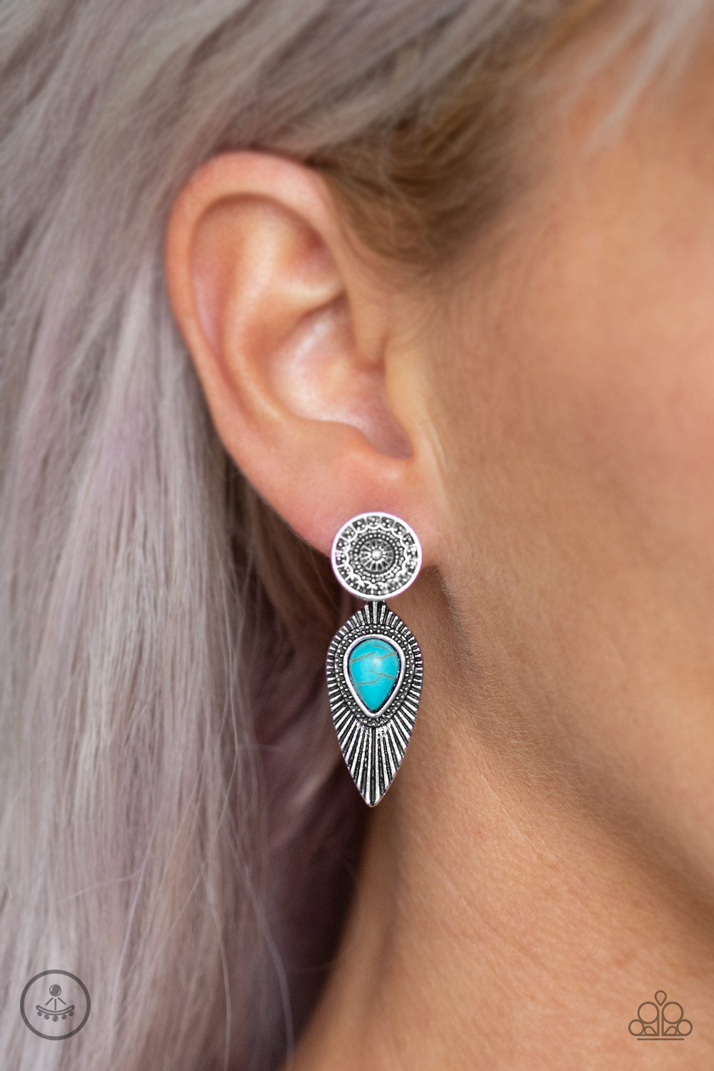 Fly Into The Sun - Blue Earrings - A Diva Mentality 