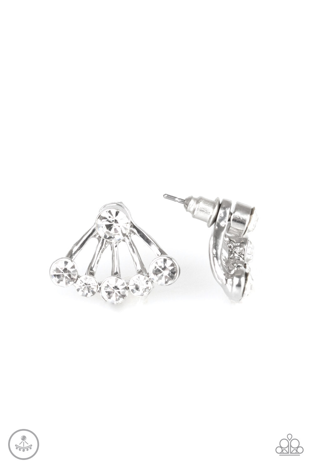 Jeweled Jubilee White Paparazzi Earrings
