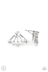 Jeweled Jubilee White Paparazzi Earrings