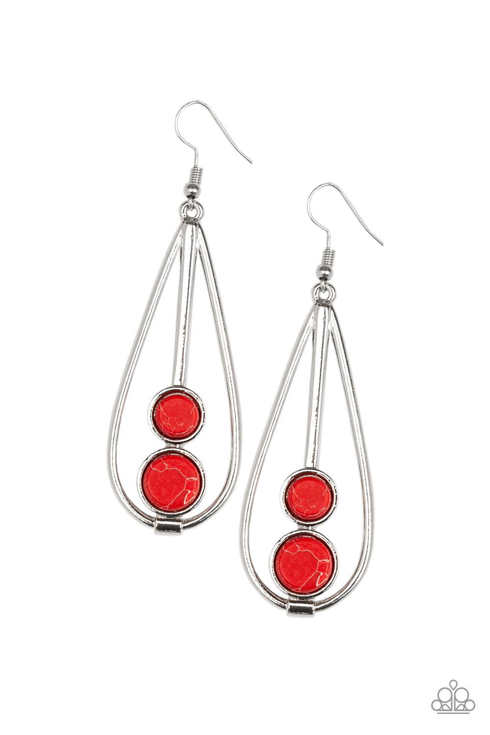 Natural Nova - Red Earrings - A Diva Mentality 
