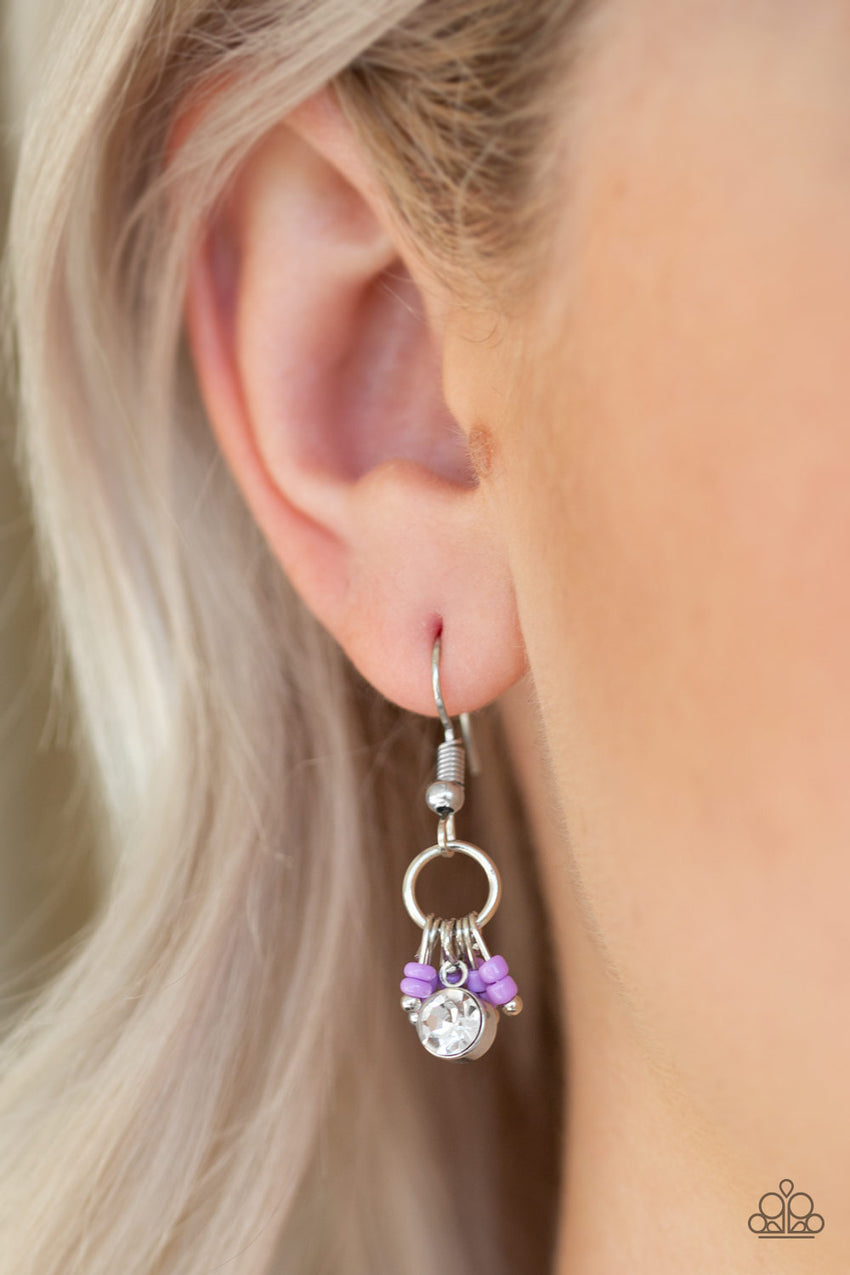 Twinkling Trinkets - Purple Earrings - A Diva Mentality 