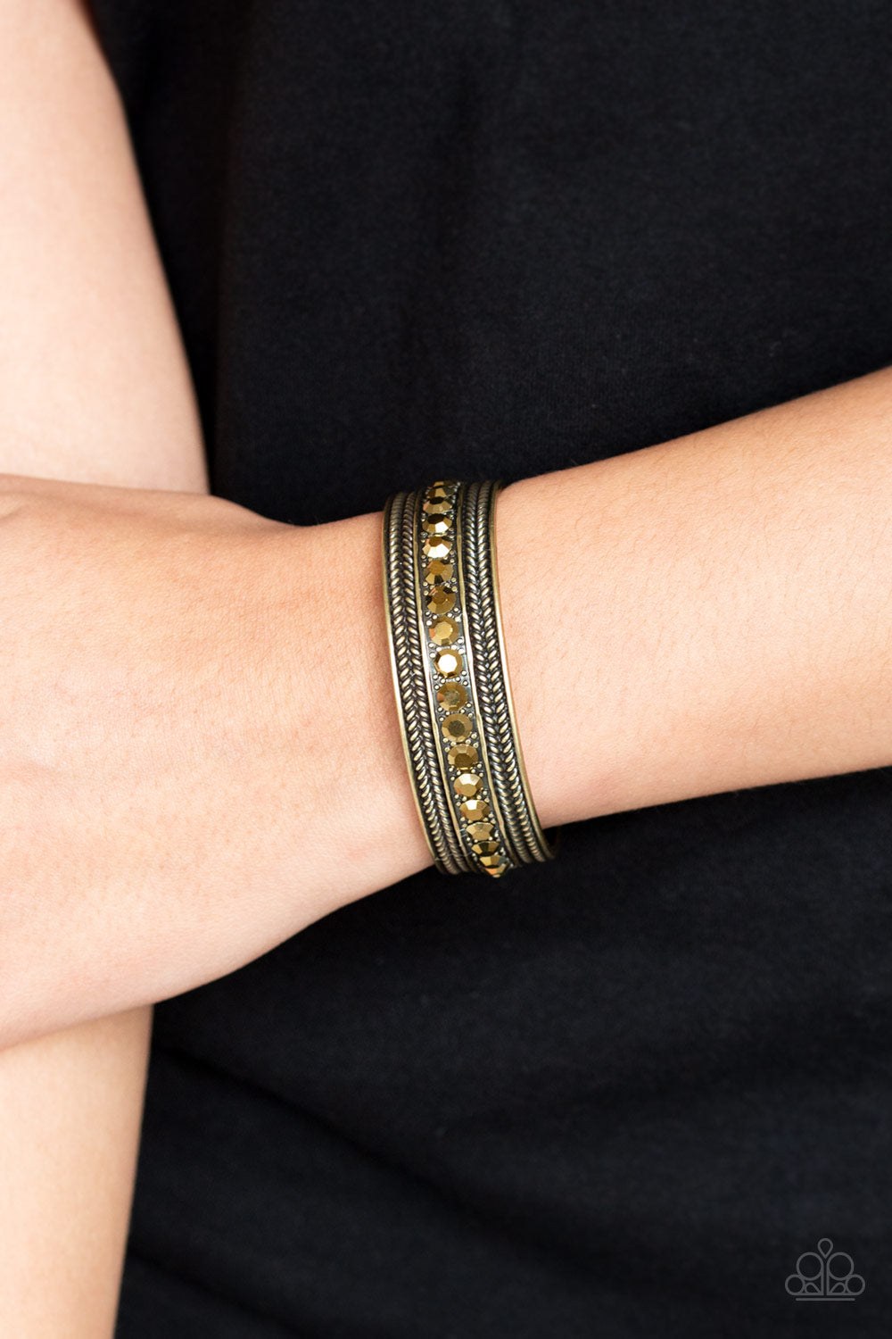 Empress Etiquette Brass Bracelet - A Diva Mentality 
