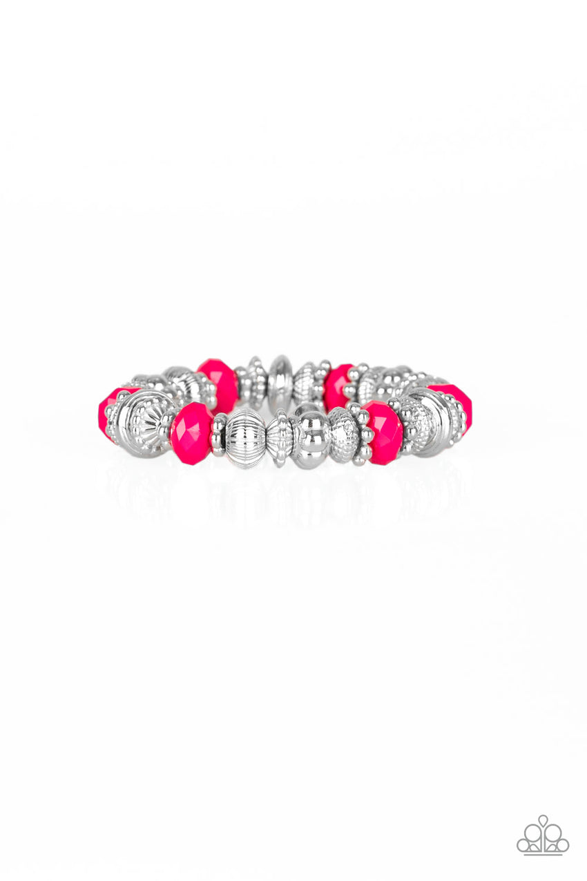 Live Life To The COLOR-fullest - Pink Bracelet - A Diva Mentality 
