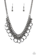 Ring Leader Radiance - Black Necklace With Matching Earrings - A Diva Mentality 
