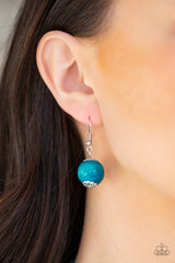 Panama Panorama - Blue Necklace With Matching Earrings - A Diva Mentality 