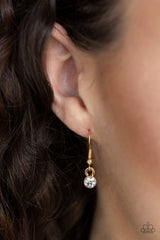 Five-Star Starlet - Gold Necklace With Matching Earrings - A Diva Mentality 