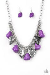 Change Of Heart Purple Paparazzi Necklace