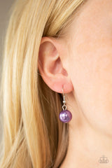 Seaside Sophistication - Purple Necklace With Matching Earrings - A Diva Mentality 