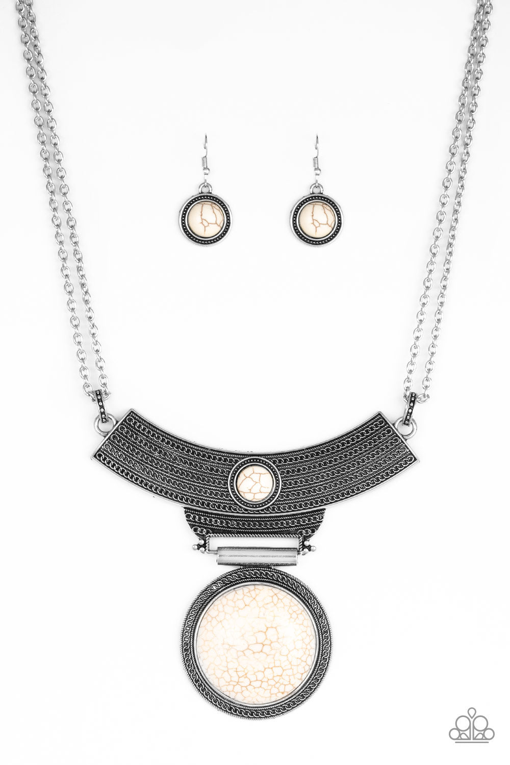 Lasting EMPRESS-ions - White Necklace - A Diva Mentality 