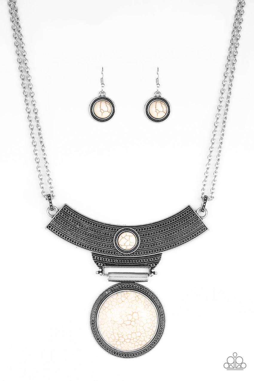 Lasting EMPRESS-ions - White Necklace - A Diva Mentality 