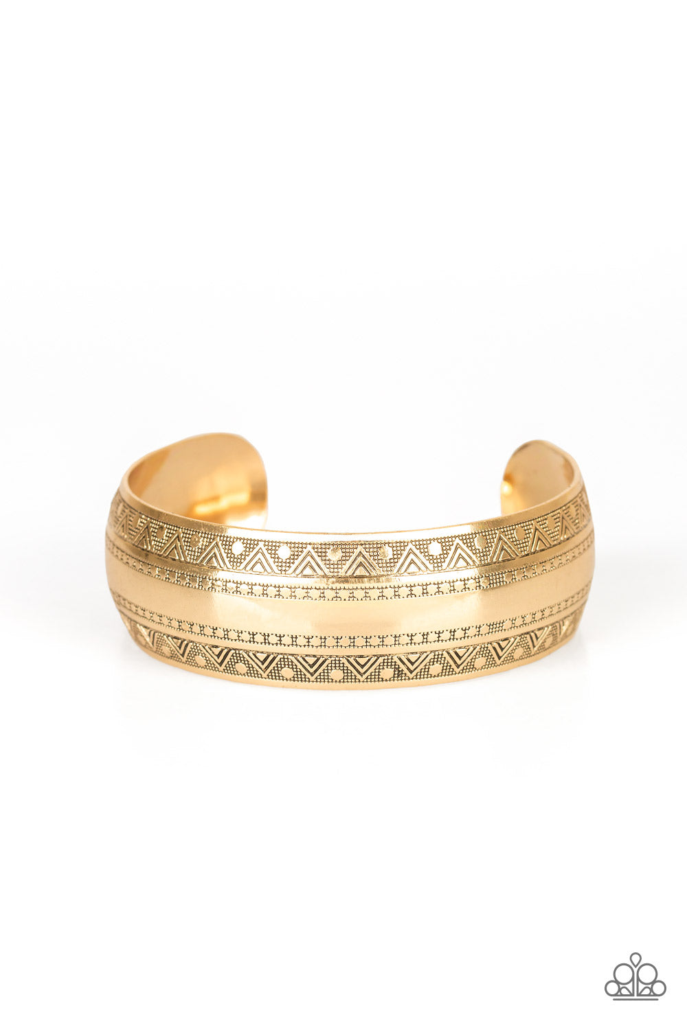 Desert Peaks Studded Gold Bracelet - A Diva Mentality 