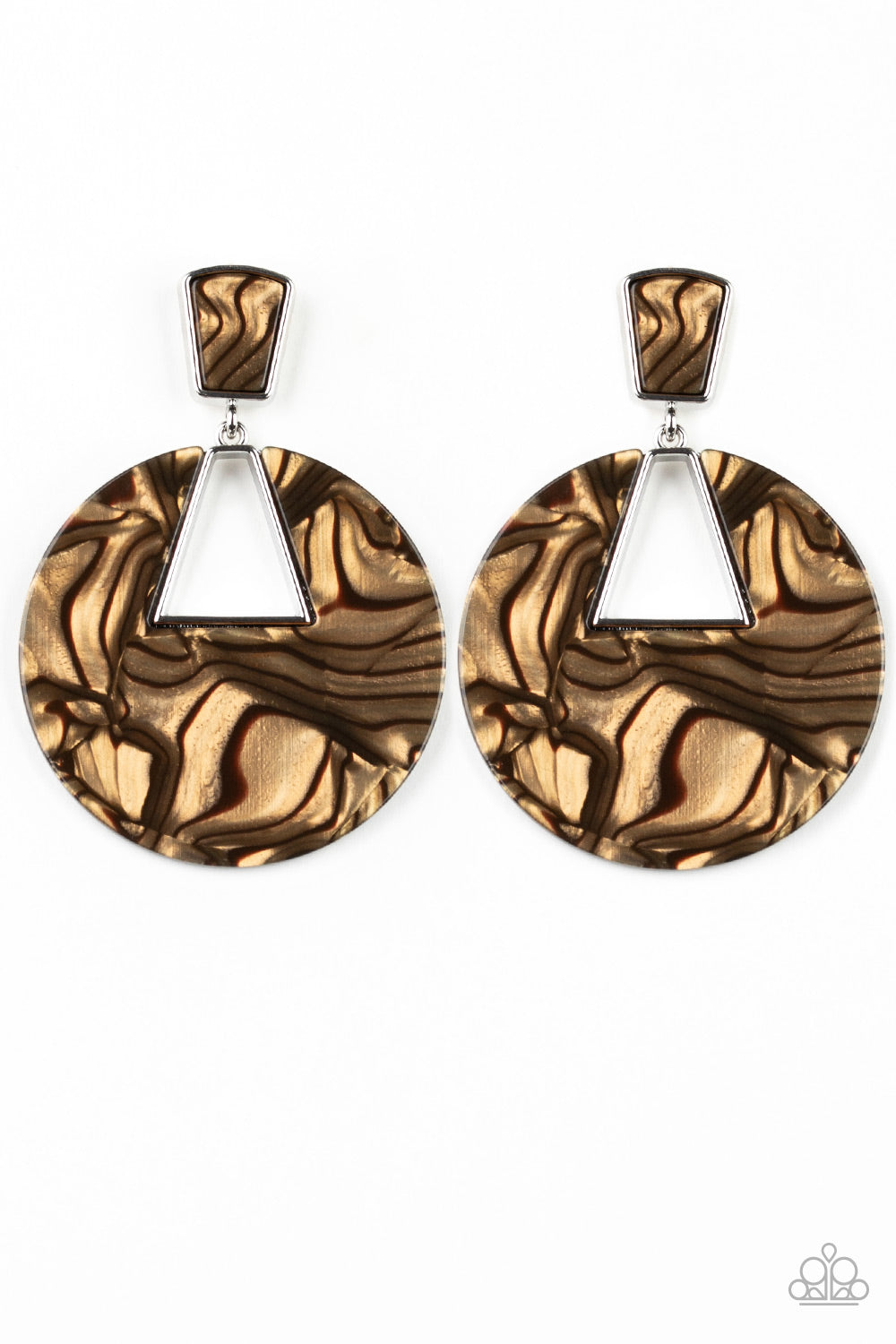 Let HEIR Rip! Brown Earrings - A Diva Mentality 