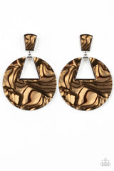 Let HEIR Rip! Brown Earrings - A Diva Mentality 