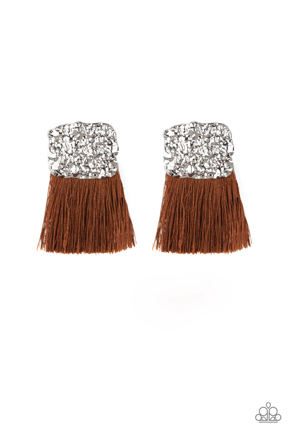 Plume Bloom Brown Fringe Earrings - A Diva Mentality 