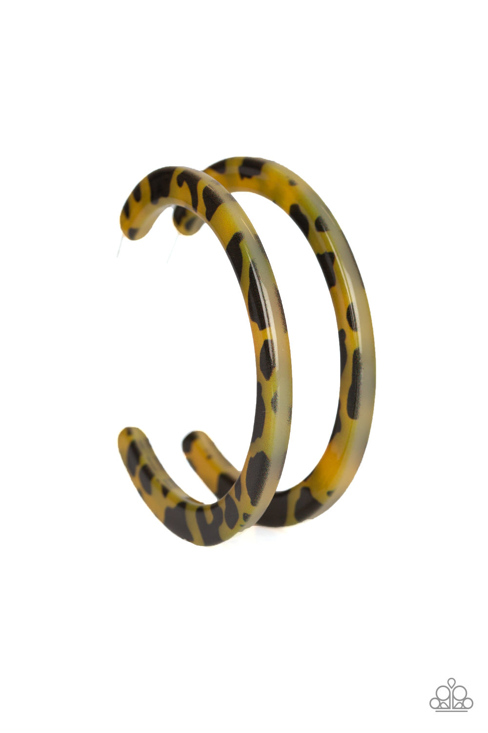 HAUTE-Blooded Yellow Paparazzi Earrings
