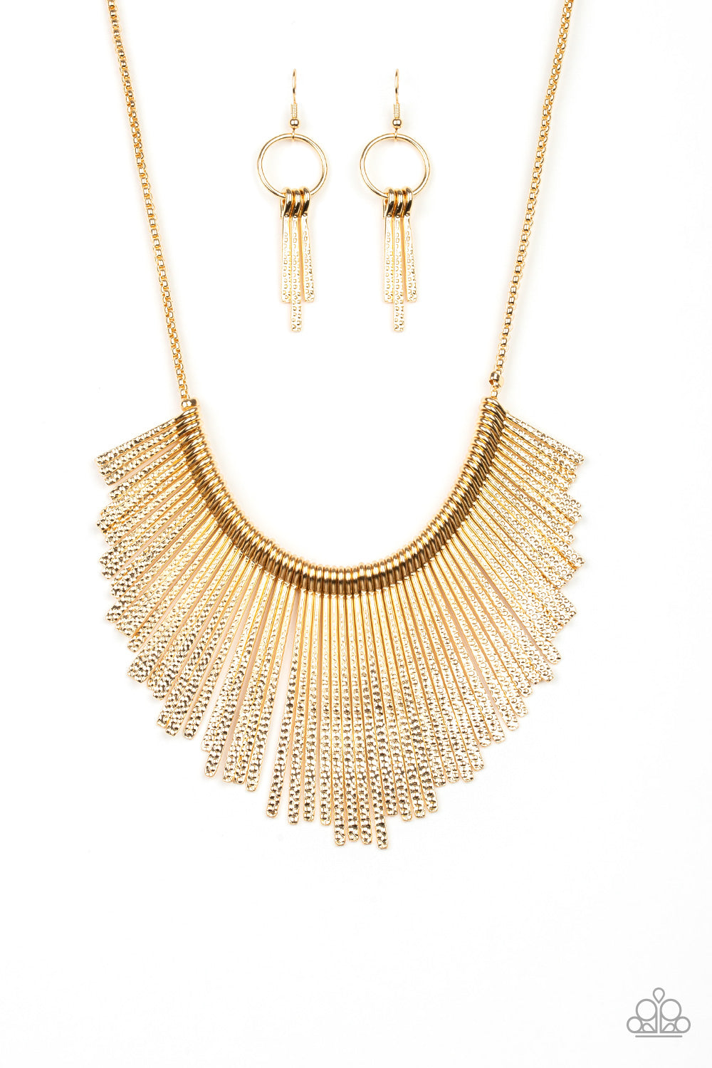 Metallic Mane Gold Paparazzi Necklace