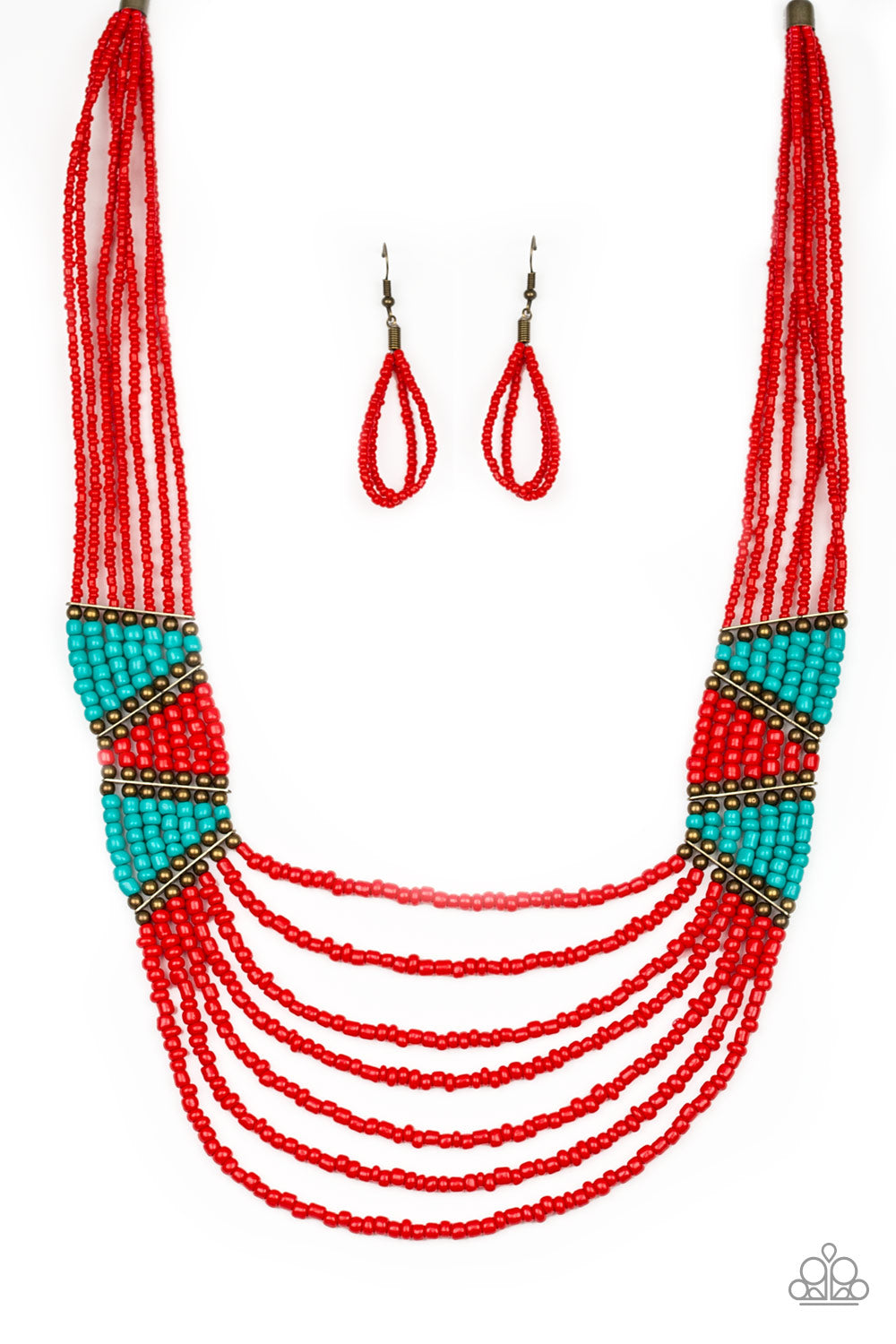 Kickin It Outback Red Paparazzi Necklace