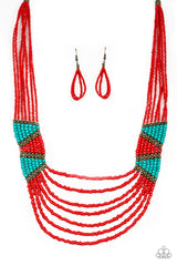 Kickin It Outback Red Paparazzi Necklace
