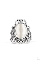 Fairytale Flair White Ring - A Diva Mentality 