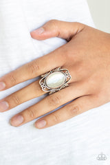 Fairytale Flair White Ring - A Diva Mentality 