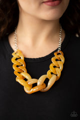 Red-HAUTE Mama Yellow Paparazzi Necklace