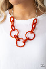 Turn Up The Heat Orange Necklace - A Diva Mentality 