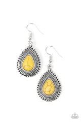 Happy Horizons Yellow Earrings - A Diva Mentality 