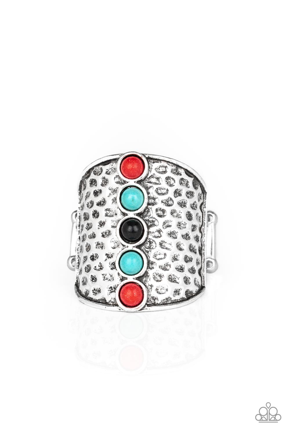 A Line In The SANDSTONE Red Paparazzi Rings