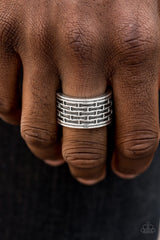 Tactical Gear - Silver Men's Paparazzi Rings
