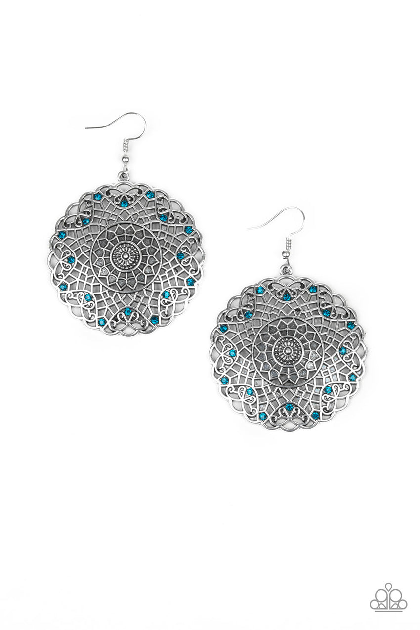 Mandala Mandalay Blue Earrings - A Diva Mentality 