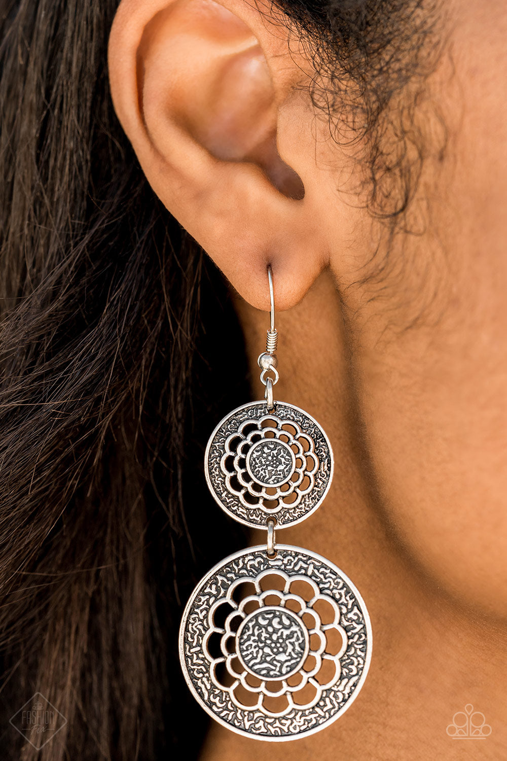 Merry Marigolds Silver Earrings - A Diva Mentality 