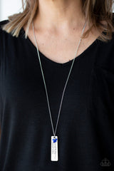 Because Of The Brave - Blue Necklace and Matching Earrings - A Diva Mentality 