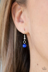 Because Of The Brave - Blue Necklace and Matching Earrings - A Diva Mentality 